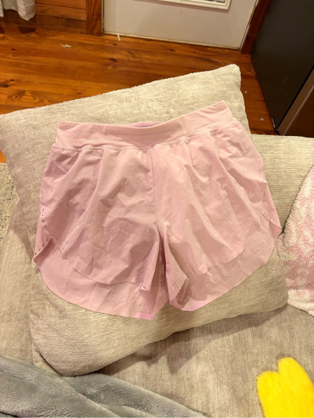 lululemon athletica Light Pink Athletic Flare Shorts